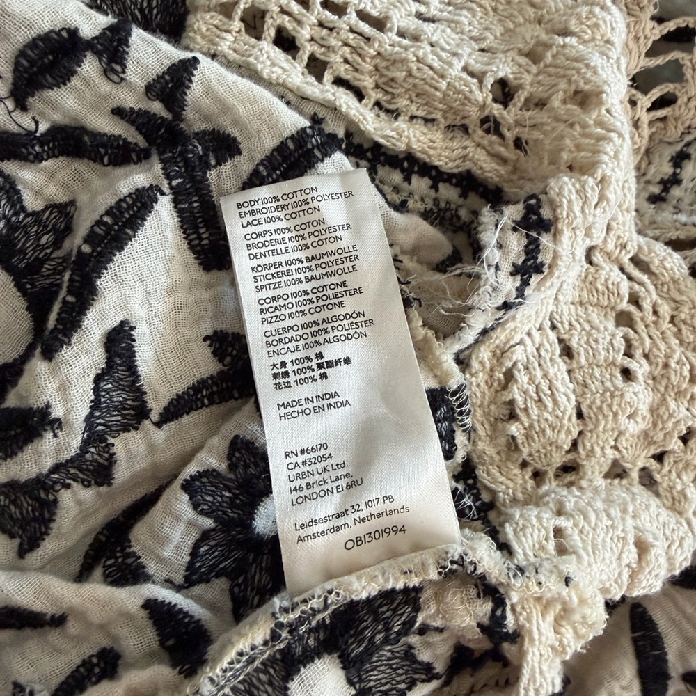 Free People Black and Cream Floral Blouse - Picture 12 of 12
